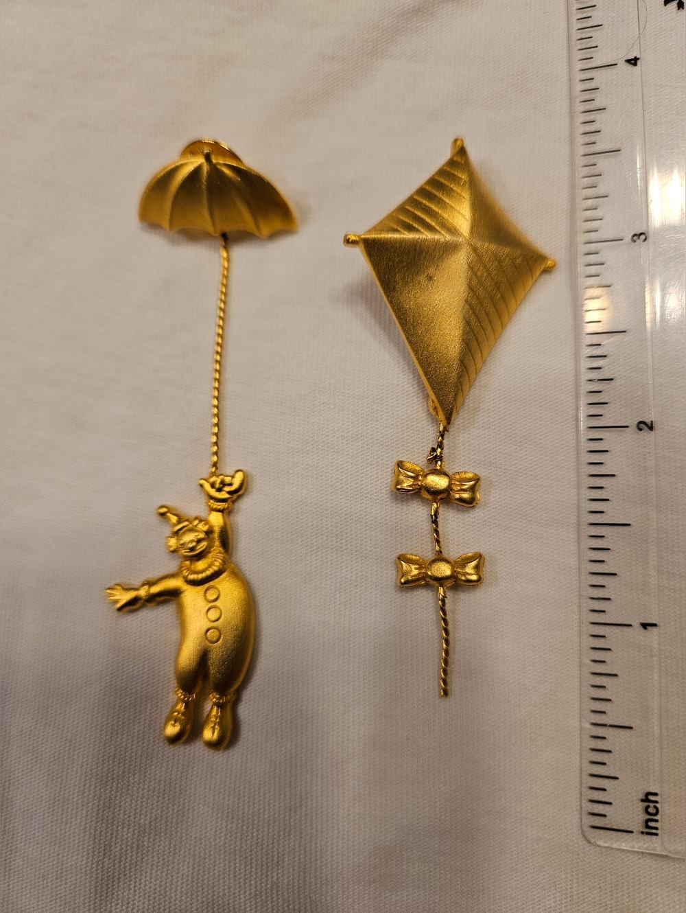 Flying On The Wind Gold Pins